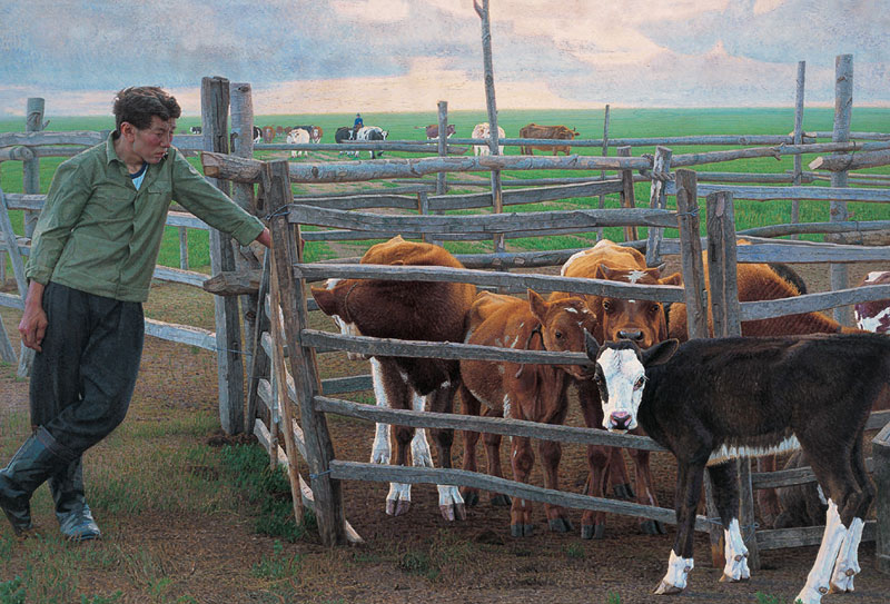 國家一級(jí)美術(shù)師、碩士生導(dǎo)師龍力游油畫作品欣賞